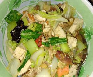 Cara Cepat Tumis sayur ayam tahu Enak Sederhana
