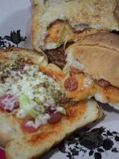 Foto resep roti bakar pizza teflon