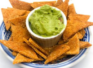 Una foto de Doritos caseros