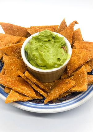 Una foto de Doritos caseros