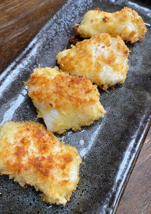 A picture of Panko fried pouting.