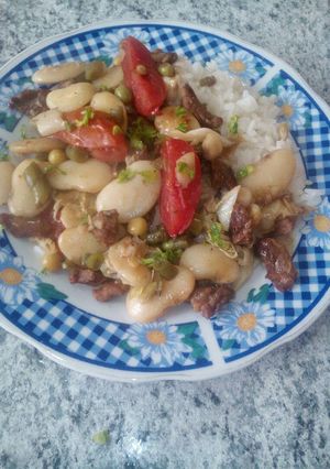 Una foto de Frijoles salteados