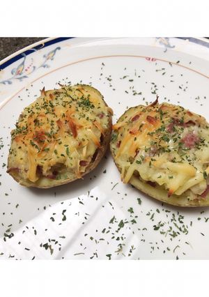 Foto resep Baked Potato with Smoked Beef