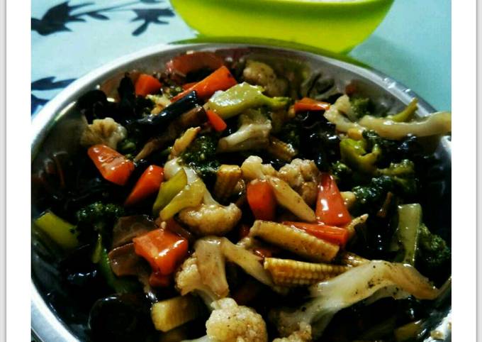 Mixed Veggies Using Oyster sauce