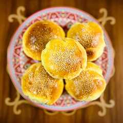 نان همبرگر (یا صبحانه)با خمیر ترش 🥯-レシピのメイン写真