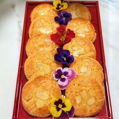 Buttery Lunar New Year Almond cookies A picture of Buttery Lunar New Year Almond cookies.
