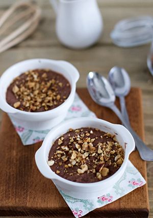 Foto di Mousse di acquafaba al cioccolato fondente