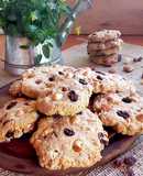 Galletas de avena, pasas y almendras