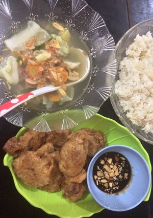 Foto resep Sop & perkedel