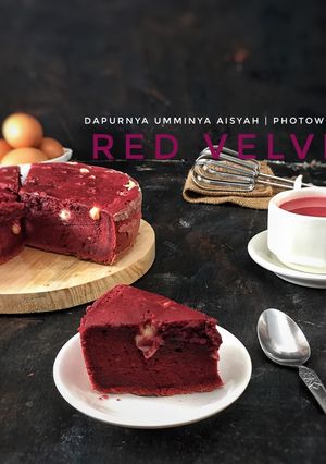 Foto resep Kue Butter Ubi Kuning Red Velvet Keju Melt Magic Com