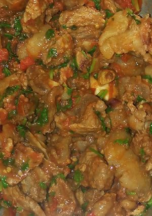 A picture of Dry fry beef.