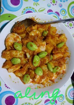 Foto resep Sambel udang pete kentang