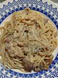 Pasta con hongos porcini cremosa (sin crema)