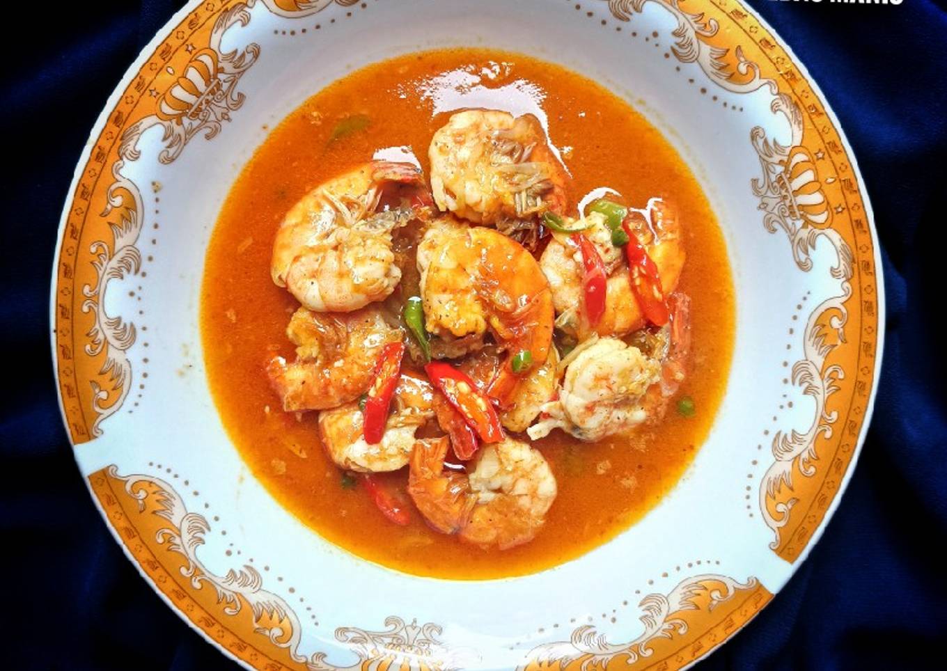 Udang Kuah Pedas Manis