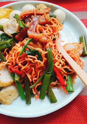รูปของ บะหมี่เย็นตาโฟผัดแห้ง