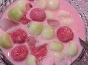 Gambar es buah semangka melon