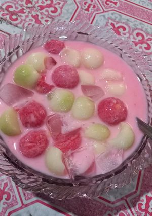 Foto resep Es Buah Semangka & Melon
