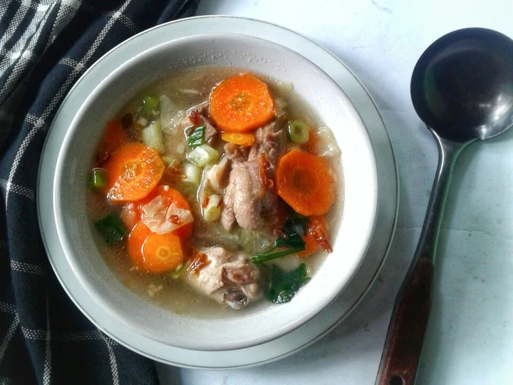 Langkah Mudah untuk Membikin Resep Sop Ayam ala Pak Min Klaten yang Uenak Anti Ribet, Mantap