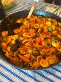 Orecchiette haya rabiatta con gambón y langostino
