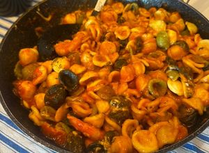 Foto principal de Orecchiette haya rabiatta con gambón y langostino