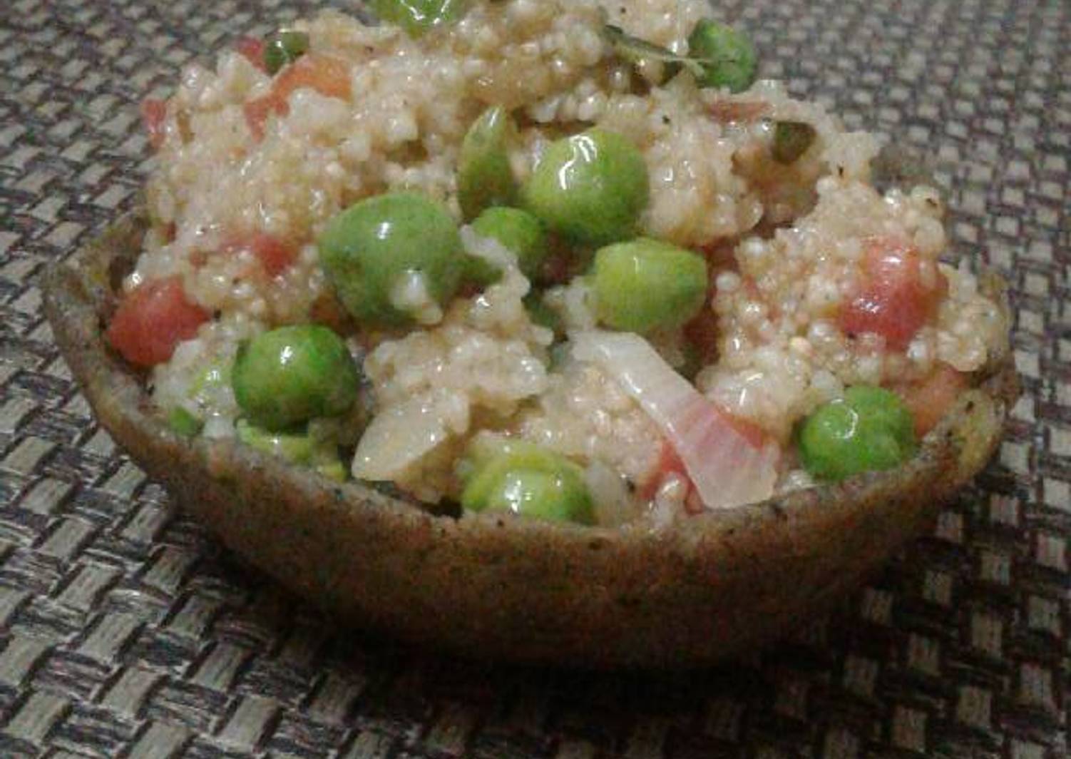 Finger millet katori with vegetable samak rice Recipe by Rashi Sharma