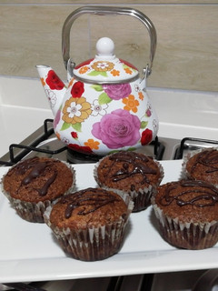 Una foto de Muffins integrales bajos en azúcar