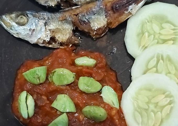 Sambal pete tongkol ala warung lesehan