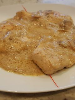 Una foto de Pechugas de pollo al cava