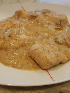 Una foto de Pechugas de pollo al cava