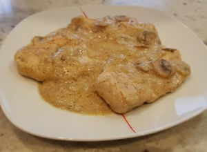 Una foto de Pechugas de pollo al cava