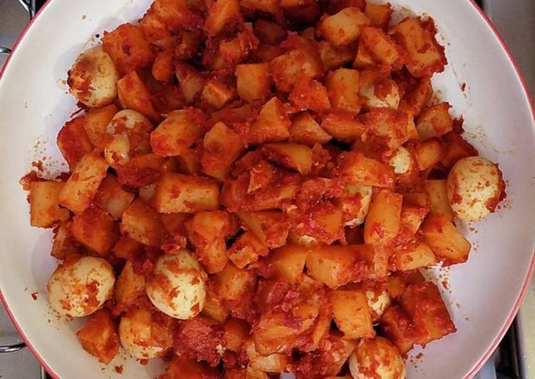 Kentang Balado ala bumbu Desaku