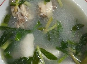 Hình của món Canh vịt nấu khoai sọ.