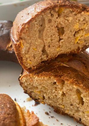 Una foto de Budín integral de pomelo y naranja! Sin azúcar