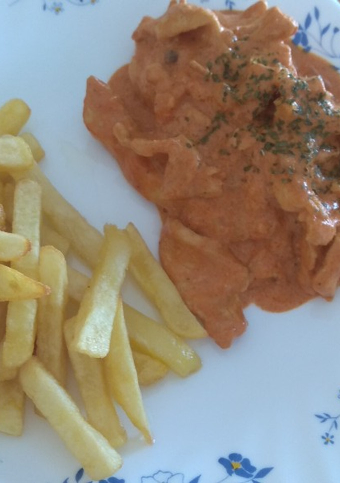 Una foto de Pollo al curry