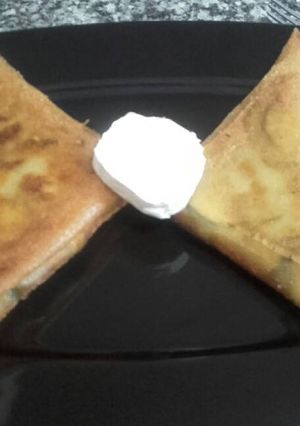 Una foto de Paquetitos de calabacin y queso de cabra