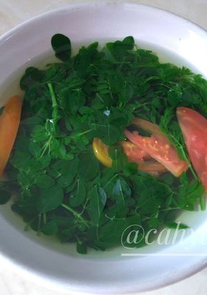 Foto resep Sayur bening daun kelor