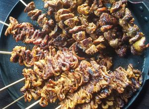 Foto resep 394. Sate Usus & Hati Ampela Ayam ala Angkringan