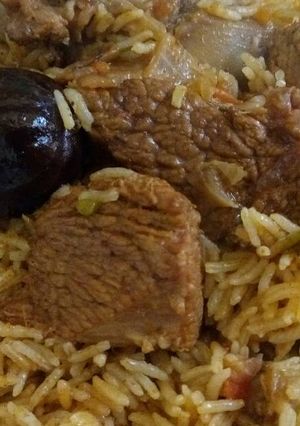 صورة لوصفة برياني لحم😋