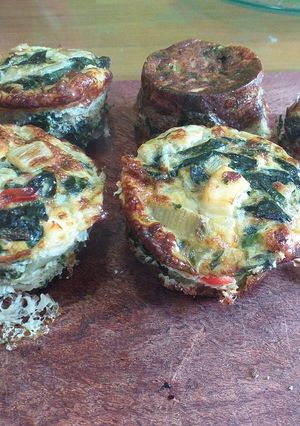Una foto de Moldeado de acelga apto para celiacos