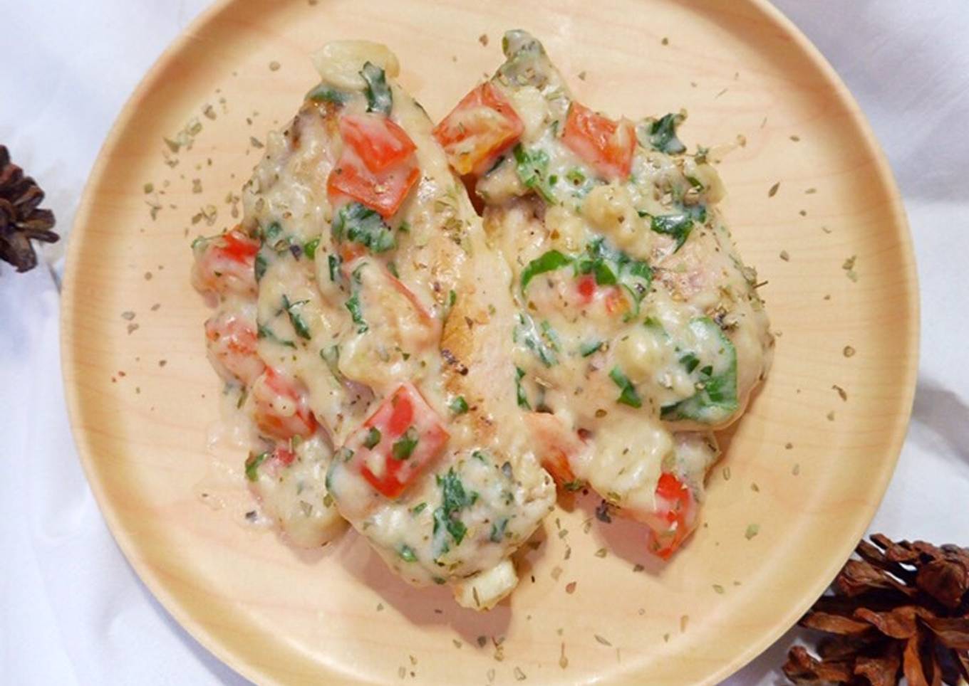 Veggie Creamy Chicken Breast