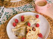 A picture of nutella crepes