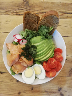 Una foto de Ensalada de kale