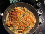 Creamy chicken spinach pasta ✨