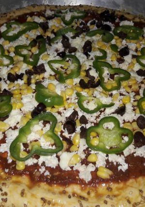 صورة لوصفة بيتزا بعجينة طرية قطنية