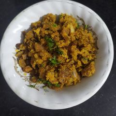 A picture of Besan Bhaji.