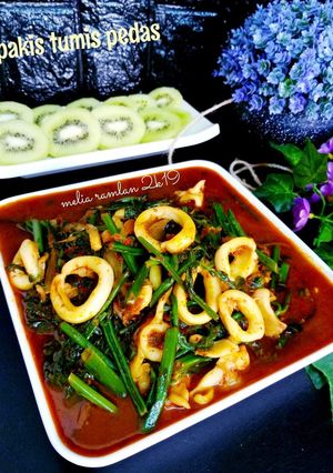 Foto resep Pakis tumis pedas