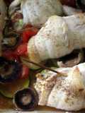 stuffed plaice fillets