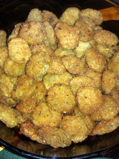 A picture of fried pickles.
