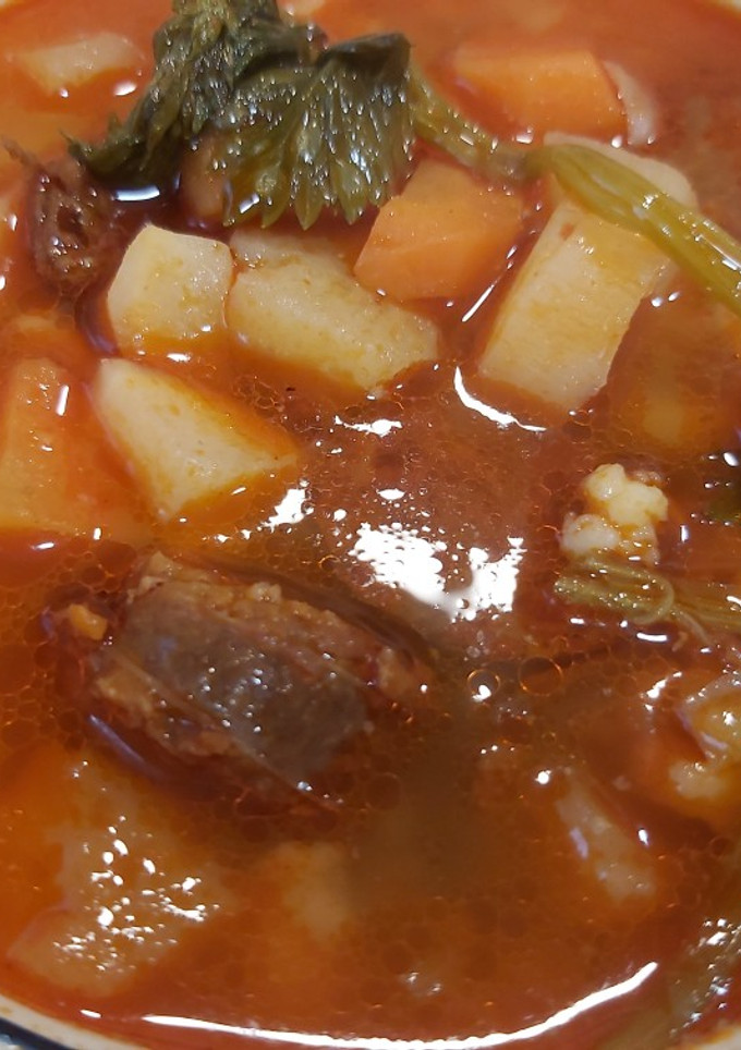 Hamis gulyásleves recept fotója
