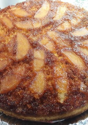 Una foto de Torta de manzana invertida